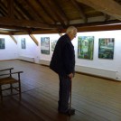 Zöhl bei der Retrospetive zu seinem 85. Geburtstag, Galerie Atelier im Bauernhaus, Fischerhude2011
