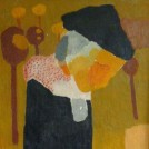 Gefundenes Tier, 1952, Öl auf Hartfaser, 93 x 39 cm, Inv.Nr. B01-88, Privatbesitz