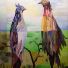 Seltsame Vögel, 1985, Öl auf Leinwand, 50 x 40, Inv. Nr. B07-342